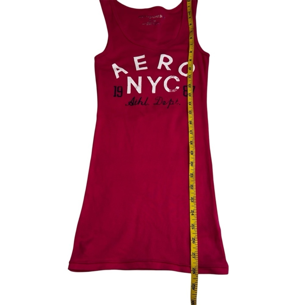 Aeropostale Red Pink Tank Top Size Medium Sleeveless Round Neck Form Fitting NEW - Picture 8 of 9